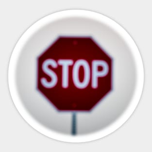 Blurry Stop Sticker